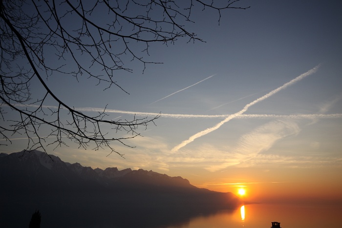 Coucher soleil Montreux - 002